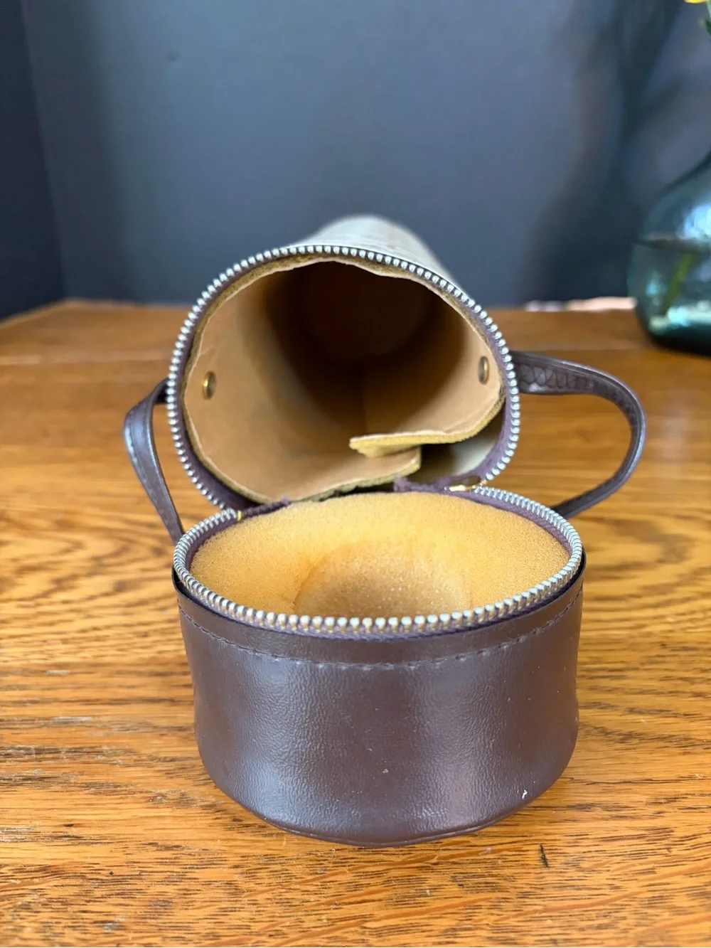 Vintage Seagram's 100 Pipers Scotch Whisky Bottle Case Caddy Tote 1970s Retro